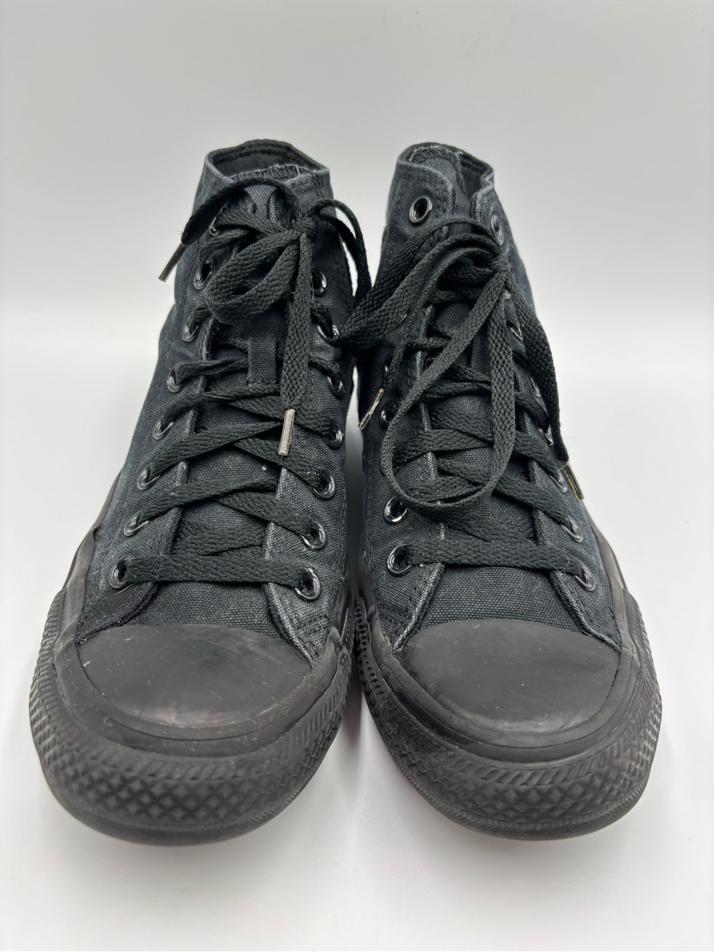 The Converse Chuck Taylor All Star High Top All Black Monochrome in size M 6.5/